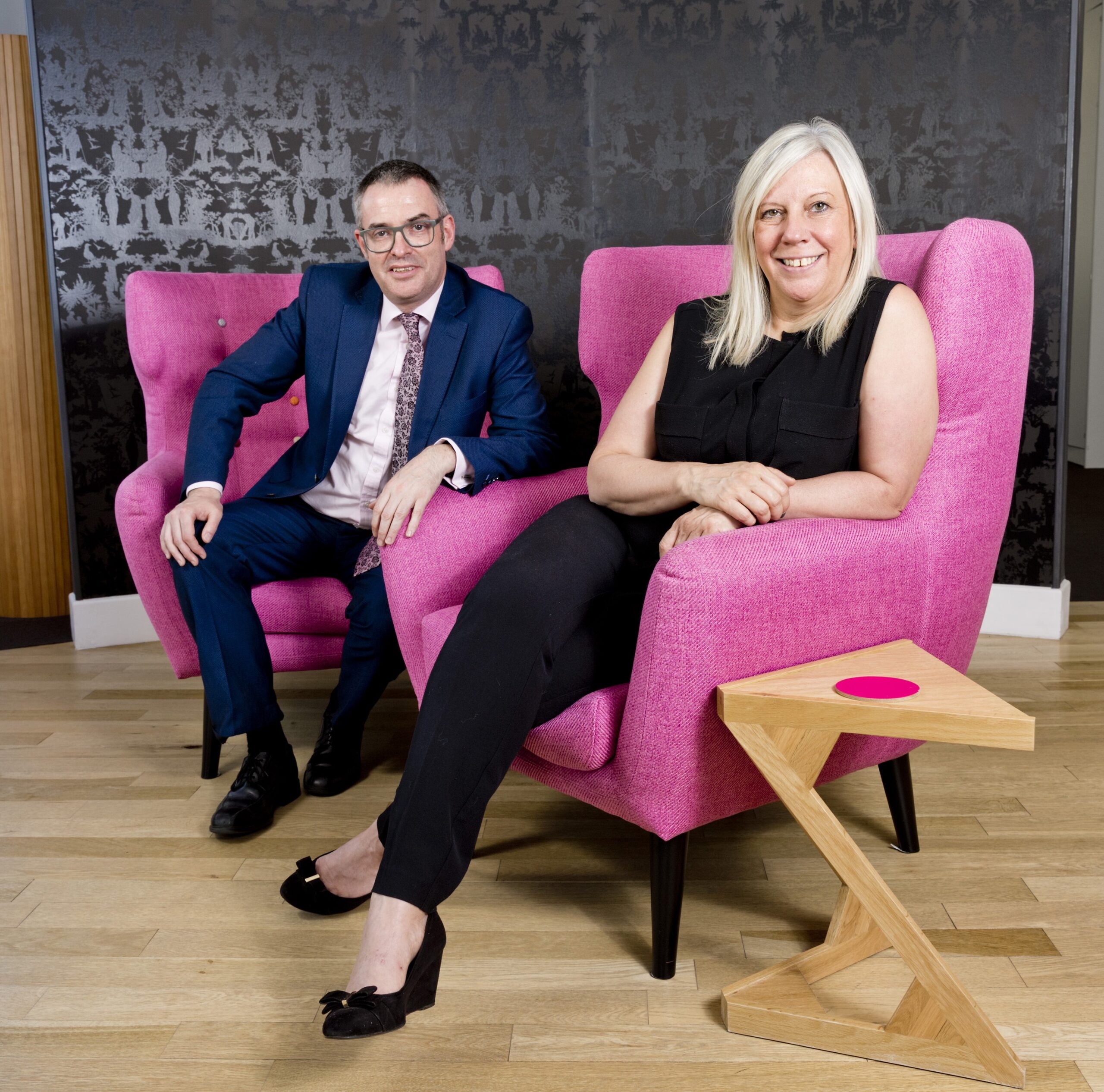 Brian Inkster and Diane Ireland - Chief Operating Officer (Photo by Iain McLean)